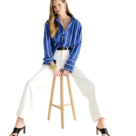 J. Crew Wide-leg denim trouser in‎ white size 32 - Picture 14 of 14